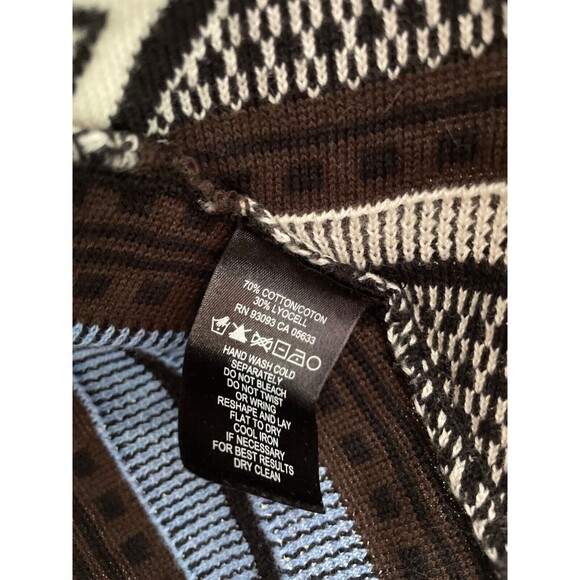 Nic+Zoe Women’s size 2X Striped Fringe Long Cardigan  Sweater Boho Lagenlook - Picture 6 of 8